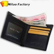 Западный натуральная итальянская кожа мужские кошельки брендовые модные тонкие и компактный кошелек с роскошным подарочным пакетом