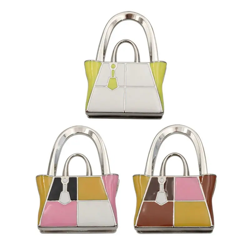 PACGOTH New Fashion Portable Zinc Alloy Table Bag Hanger Hook Folding