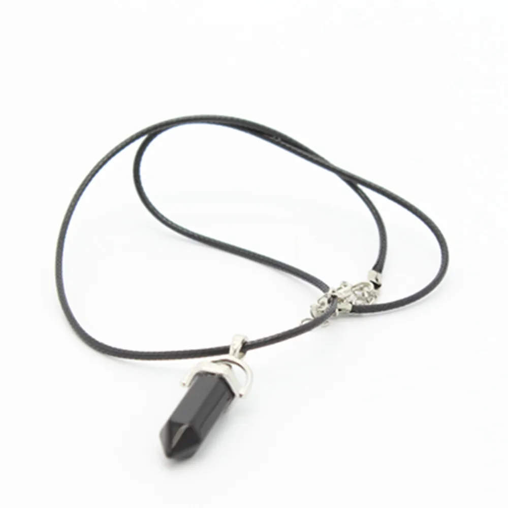 

Locket Pendant Oils Essential Perfume Necklace Wholesale Natural Crystal Jewelry Hexagonal Columns European And American Fashion