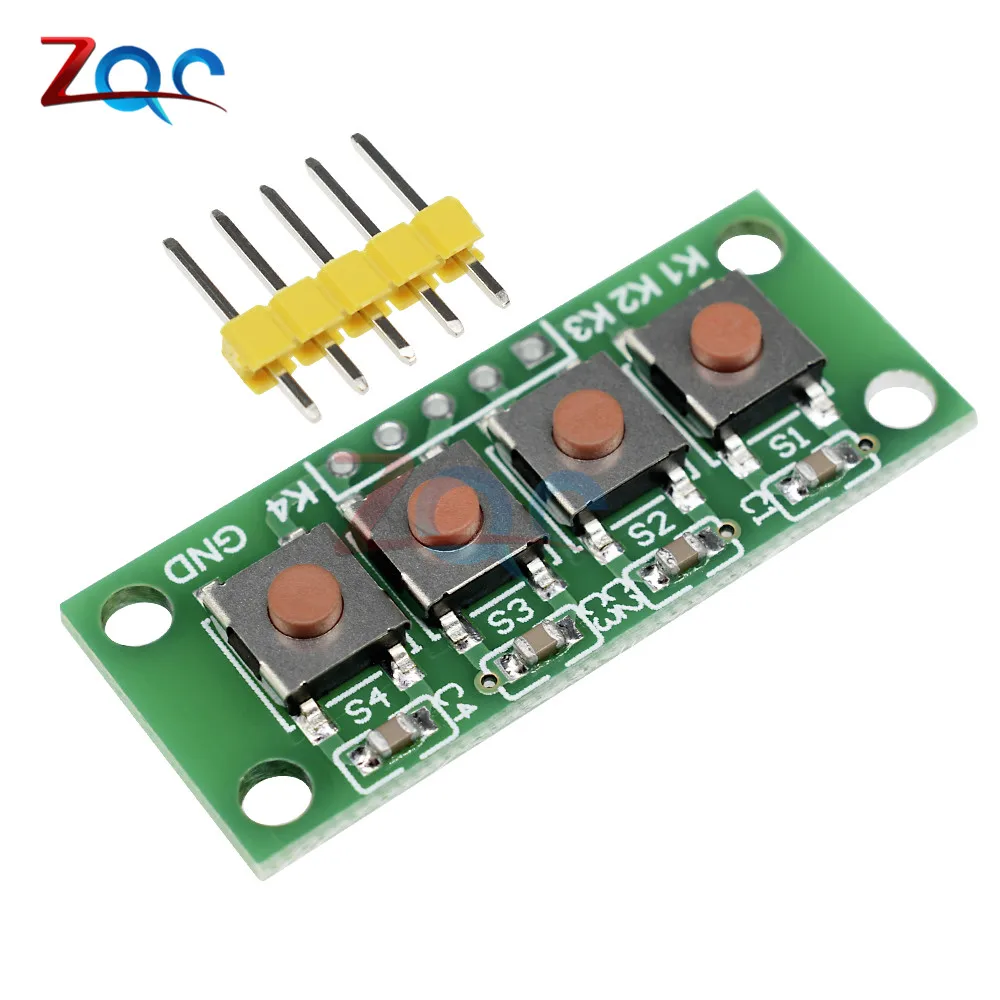 1x4 4 клавиши кнопка 5 Pin клавиатура модуль Mcu плата для Arduino студенческий класс