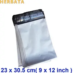 30 шт./лот 23x30,5 см (9*12 дюймов) белый курьер мешки курьером конверт Доставка сумка Mail Bag CL-2021C