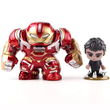 

Hot Toys Cosbaby Marvel Avengers Infinity War Bruce Banner & Hulkbuster Figure Action PVC Collectible Model Toy 2pcs/set
