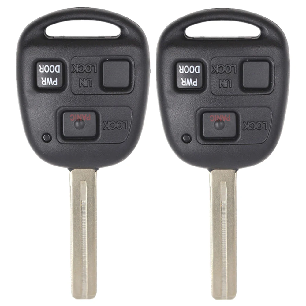 

KEYECU 2 Pcs/lot New Replacement Keyless Entry Key Fob blade TOY48 for Lexus RX330 2004-2006, RX350 2007-2009 FCC ID: HYQ12BBT