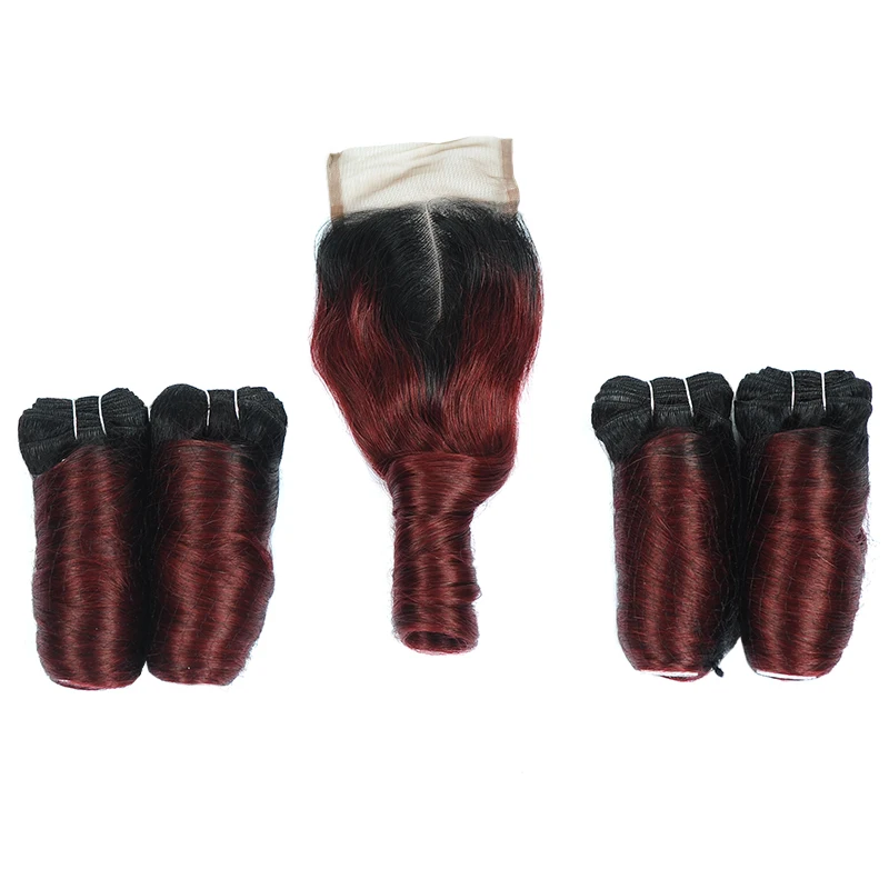 Ombre Mongolian Hair Loose Wave 4 Burgundy Bundles With Closure 1B 99J Human Hair Weave Bundles With Closure Shiningstar Nonremy Ombre Mongolian Hair Loose Wave 4 Burgundy Bundles With Closure 1B 99J Human Hair Weave Bundles With Closure Shiningstar Nonremy