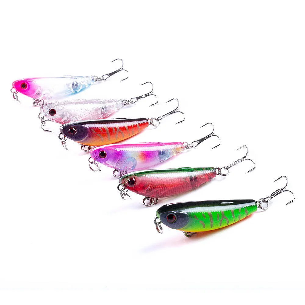 

YUZI 1Pcs Topwater Floating Pencil Fishing Lure 5cm 5.5g Surface Dying Fish Lures Artificial Hard Bait Pesca Fishing tackle