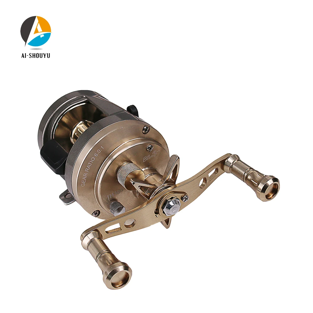 

NEW High Speed Drum wheel 9+1BB Boat Fishing Reel Magnetic System Casting Round Fishing vessel Fishing Reel CNC Aluminum Spool