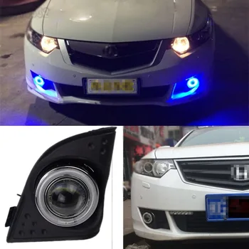 

High Quality Superb COB Angel Eyes Halo Fog Lights Projector Lens With Black Fog Cover For Honda SPIRIOR 2009-2012