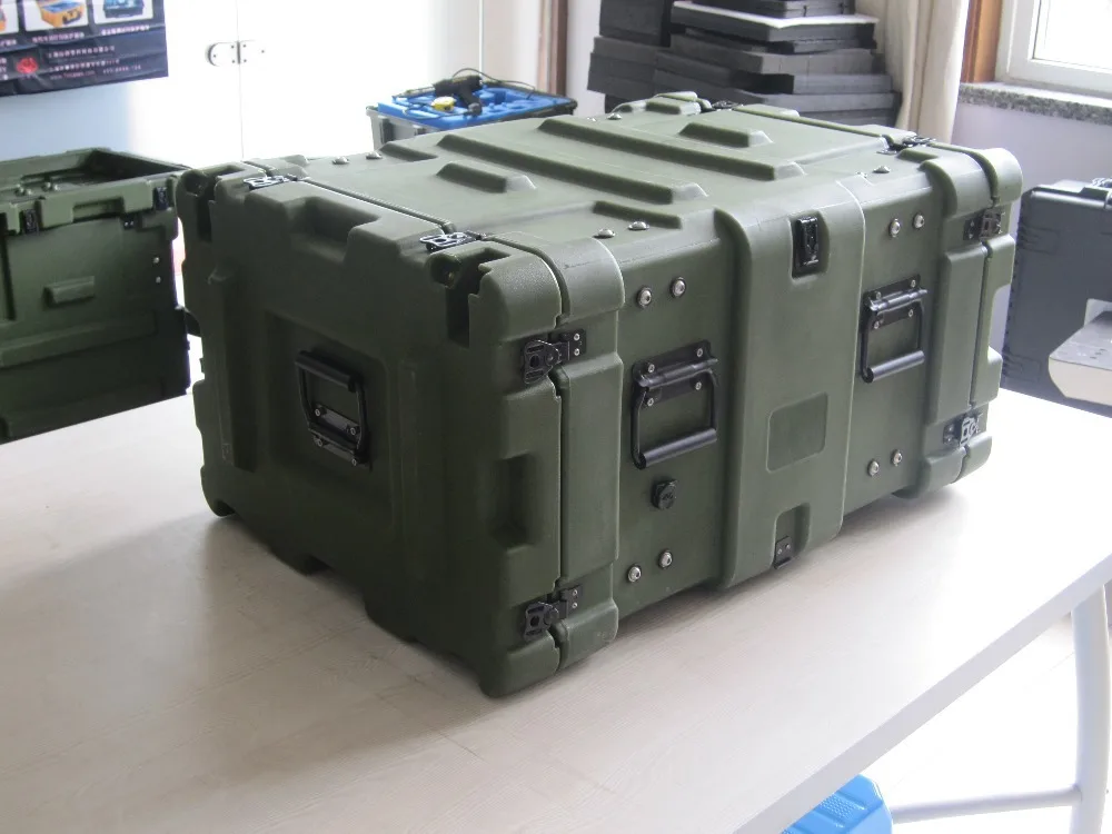  China Hard plastic 6U mount case for mobile computer servicer rack case