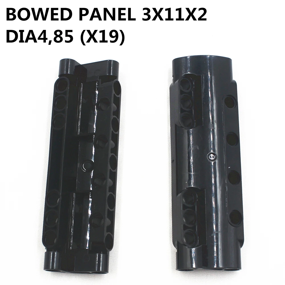 Строительные блоки BulkTechnic детали 10 шт. красная смывная панель 3X11X2 DIA4 85 (X19)