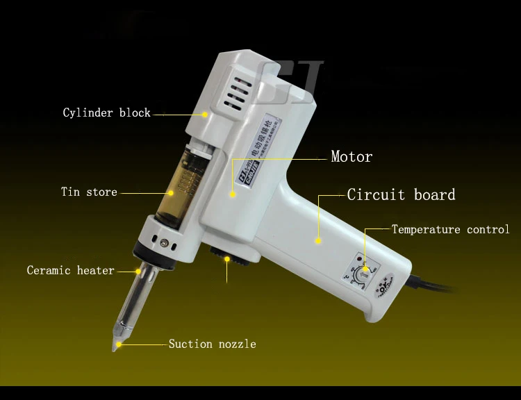 Extractor de estaño eléctrico pistola de absorción estaño, succionador de soldadura, herramienta de eliminación de soldadura, calor rápido para mantenimiento - AliExpress Herramientas