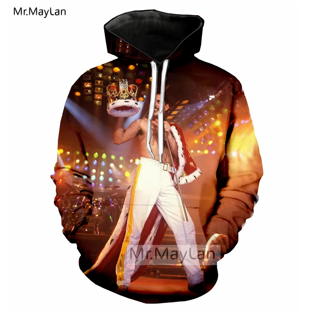 

Pop Rock Queen Band Freddie Mercury 3D Print Jacket Women/men Streetwear Sweatshirt Men's Hoodies Man Outfits sudadera hombre