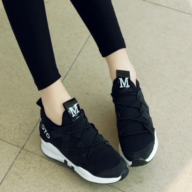SJJH/женские удобные кроссовки в стиле пэчворк; Вулканизированная повседневная обувь на плоской подошве; женские кроссовки с перекрестной шнуровкой; беговая Обувь; D009
