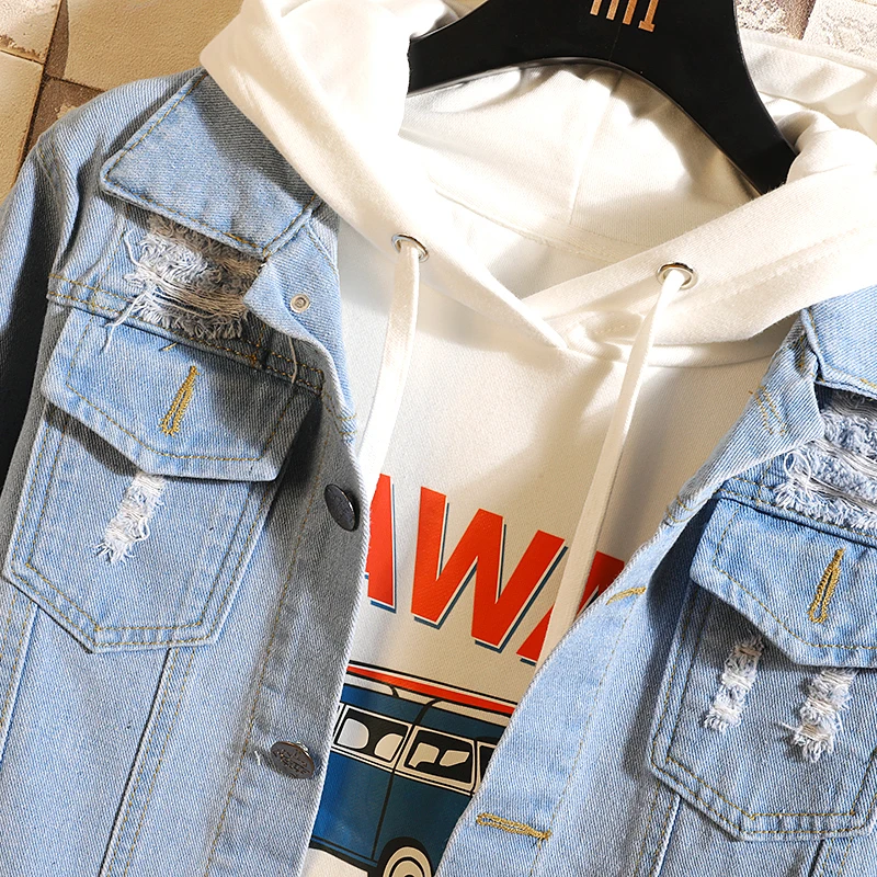 YASUGUOJI 2019 tech wear jeans jacket men mens fashion tactical jacket men japanese streetwear slim fit denim jacket L127