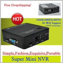 8ch супер мини 1080 P сеть NVR видео рекордер с ONVIF& 15X цифровой зум и обнаружение движения и поддержка внешнего мобильного HDD