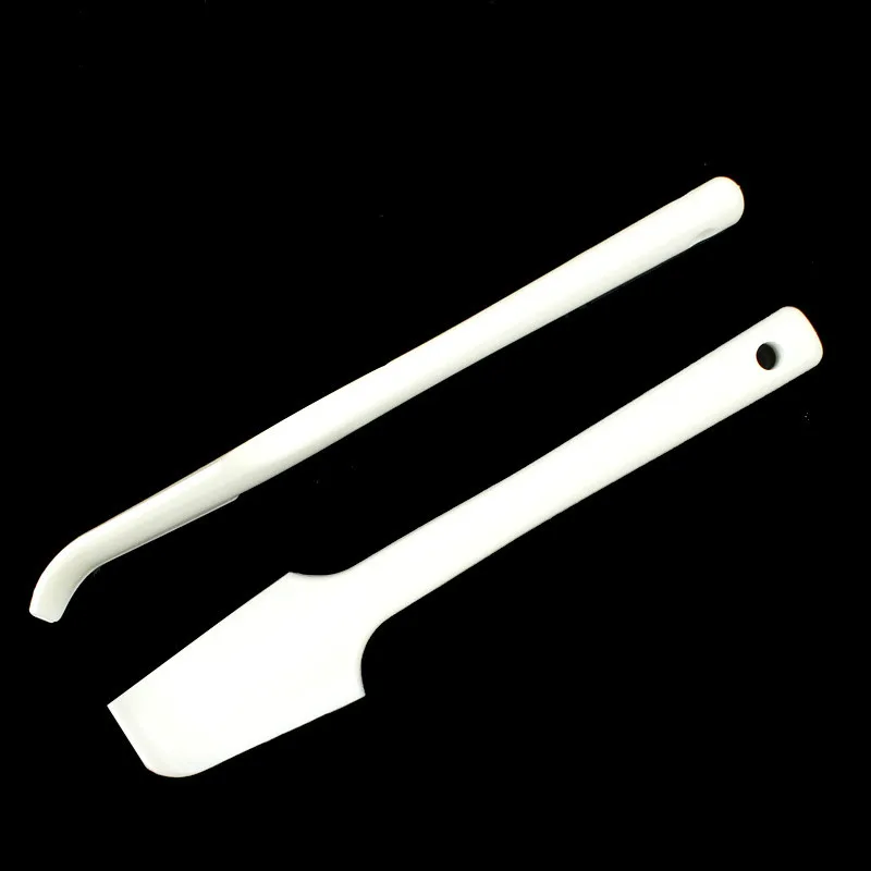 

Buttercream Icing Elbow Silicone Scraper Mixer Tool Curved Spatula Baking Tool Non-Stick Pastry Cake Scraper
