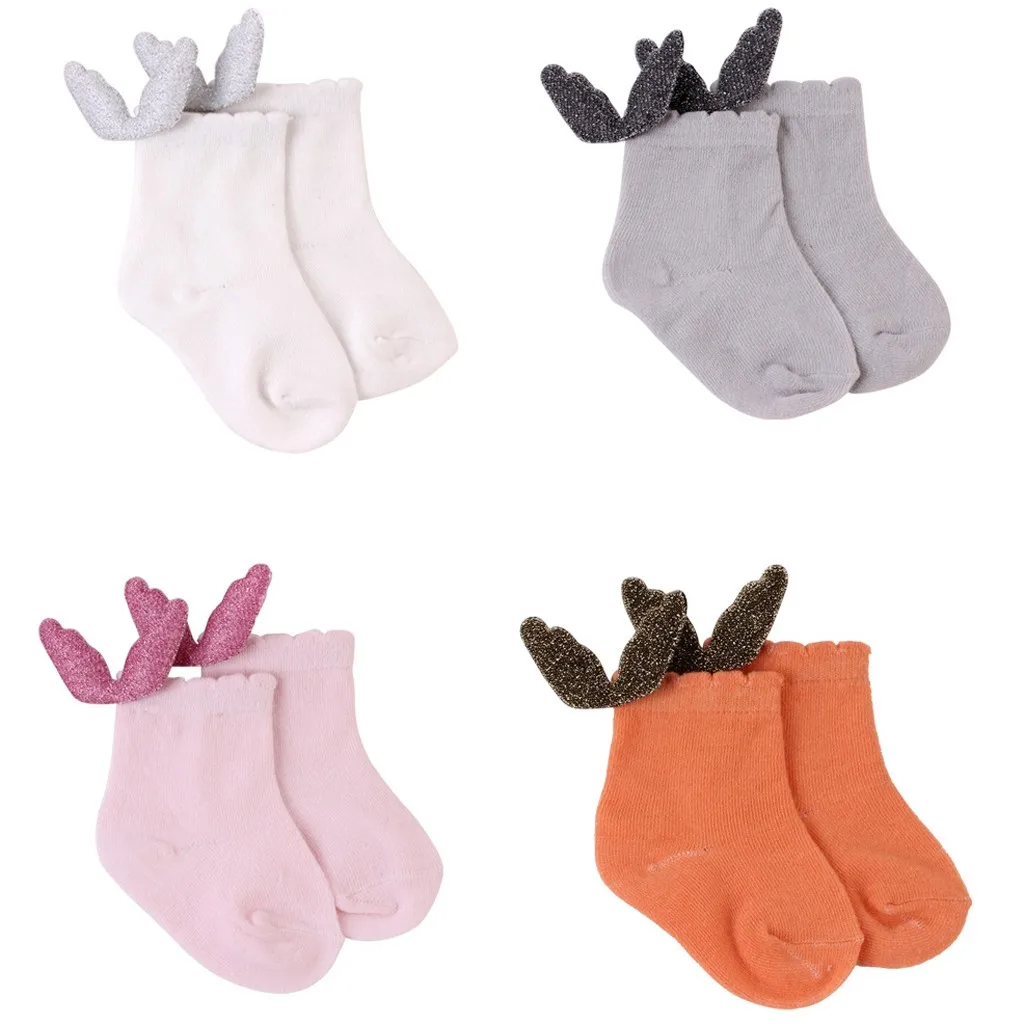 Милые носки для малышей дышащие летние милые хлопковые носки с крыльями нескользящие носки для маленьких девочек@ 40