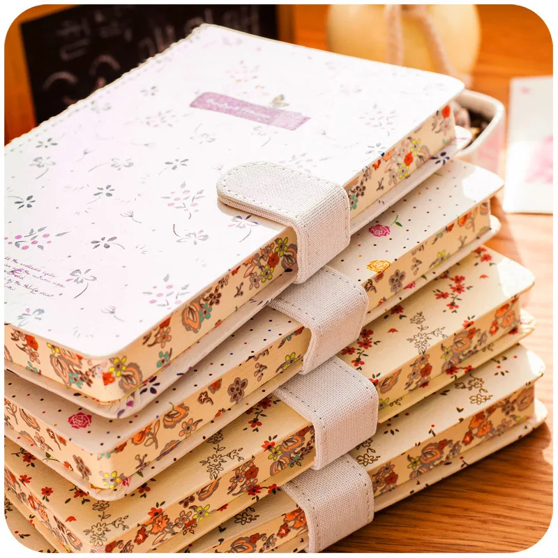 

1pc 32K Creative Notebook Retro Flowers Beautiful A5 Planner