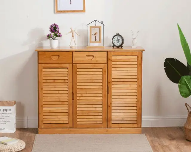 Modern Multi Layer Shoe Cabinet With 3 Doors 2 Drawers Bamboo Modern Multi Layer Shoe Cabinet With 3 Doors 2 Drawers Bamboo Furniture Entrance