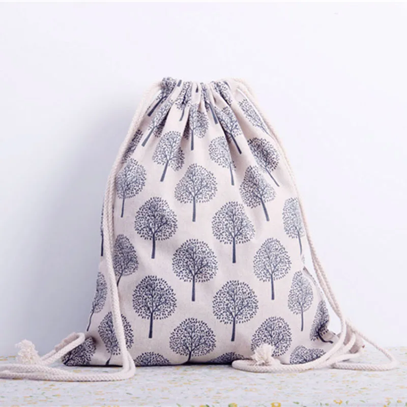 Fresh Style font b Drawstring b font Backpack Women font b Bag b font Printing Backpack