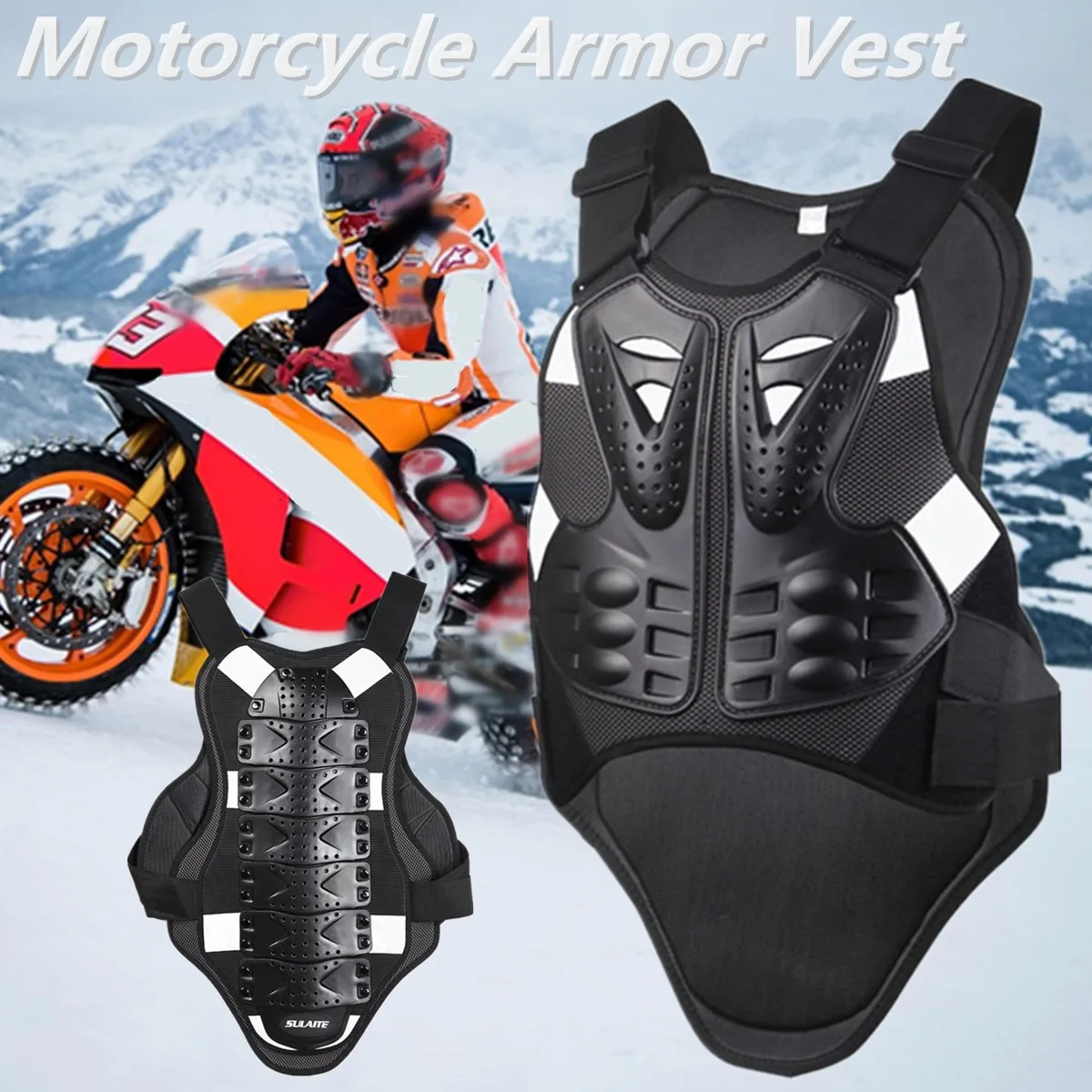 

Motorcycles Chest Back Portector Armour Turtle Moto Guard Vest Outdoor Motorcycle Protective Gears Armour Jacket