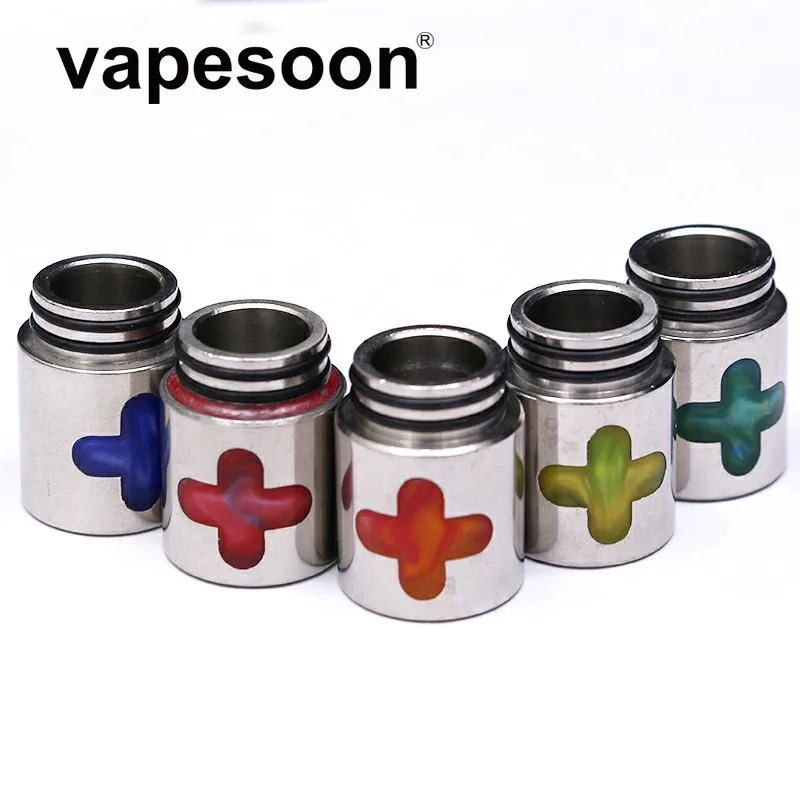 VapeSoon 810 капельный наконечник смола для TFV12 Prince X BABY TFV8 большой детский бак 810 наконечник распылителя вэйп дрип Тип 810 Vape Танк 30 шт