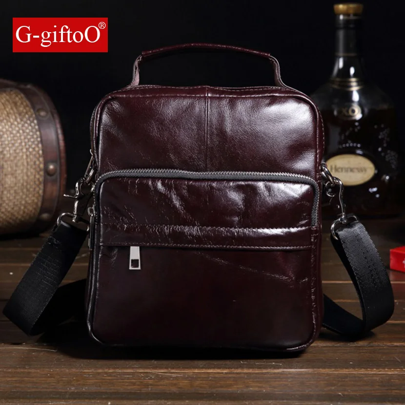 

100% Genuine Leather men bags Business Fashion Men Messenger bag brand designer crossbody men's Shoulder bag briefcase