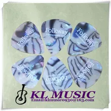 Стандартный целлюлоидный металлический корпус для гитары, высокое качество печати, белый логотип