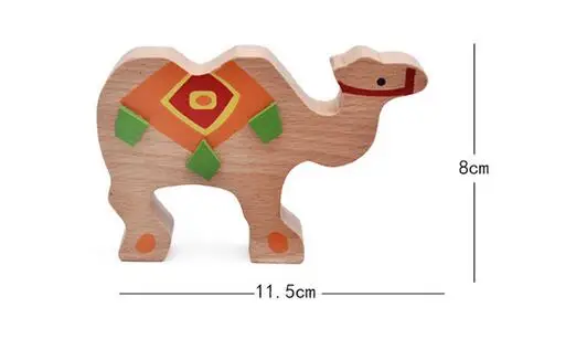 Цвет stick игры деревянные слон верблюд бревне родитель-ребенок игра Детская Развивающие игрушки