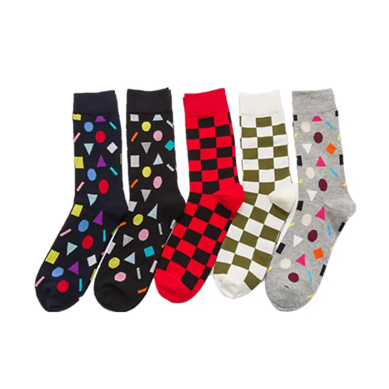 

Joker mens cotton socks fashion happy couple sock male large size comfortable breathable tide socks