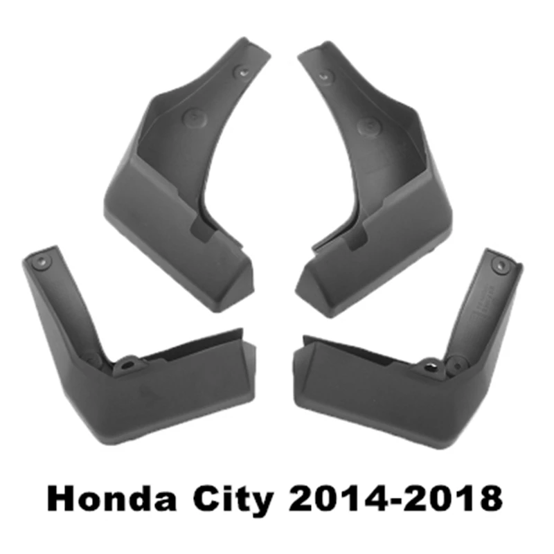 

4Pcs/Set Car Mudflaps Splash Guards Mud Flap Mudguards Fender For Honda City 2014 2015 2016 2017 2018 Car Styling Accessories