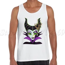 Леди Лебедь сахарный череп Для мужчин топы на бретельках длинноволосый принцесса Дракон Queen печати жилет Битник Забавный прохладно Singlets