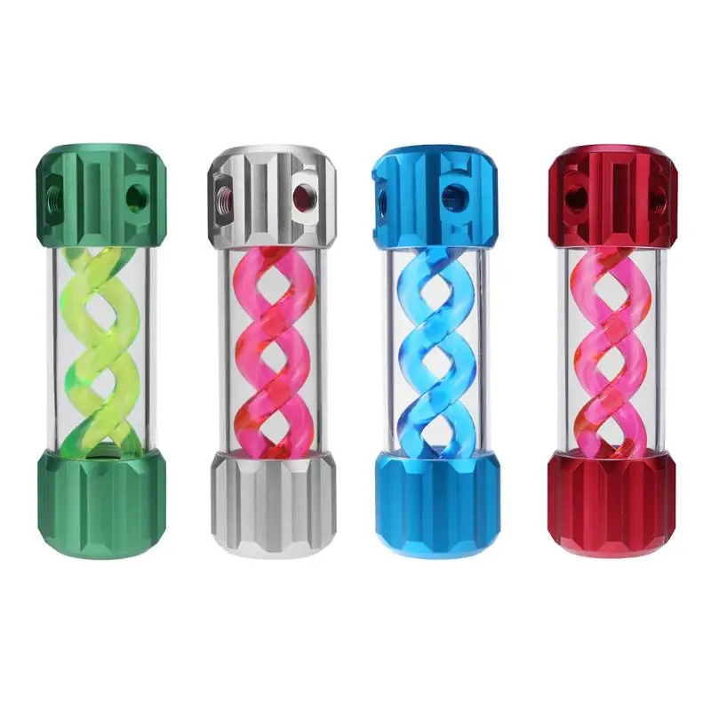 

ALLOYSEED 180mm G1/4 Cylinder T-Virus Double Helix Suspension Water Tank Reservoir with Screw Pack/Holders for PC