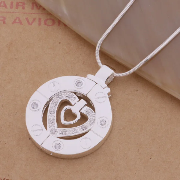 

wholesale High quality silver Fashion jewelry chains necklace pendant WN-292