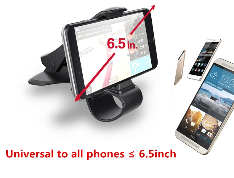Dashboard Car Phone Holder for iPhone XHuawei P20 Lite Clip Mount Holder Mobile Phone Holder Stand for GPS Cell phone holder    (11)