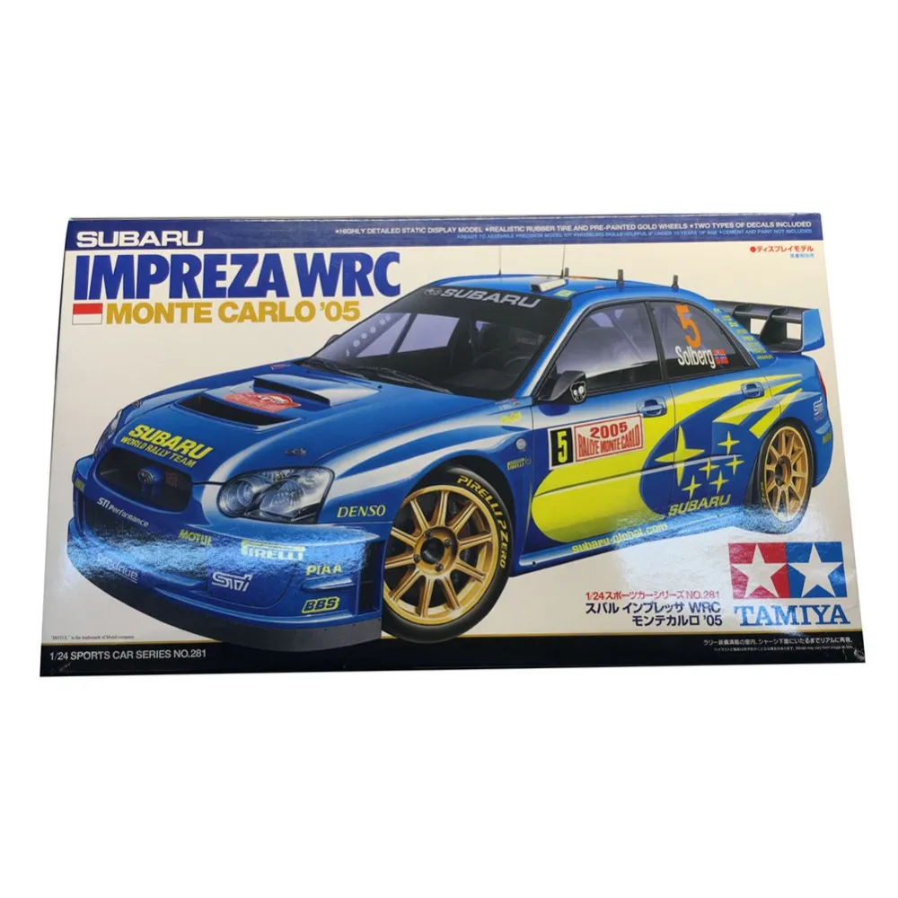 

Tamiya 24281 1/24 Impreza WRC Monte Carlo 05 Scale Assembly Car Model Building Kits oh RC toy