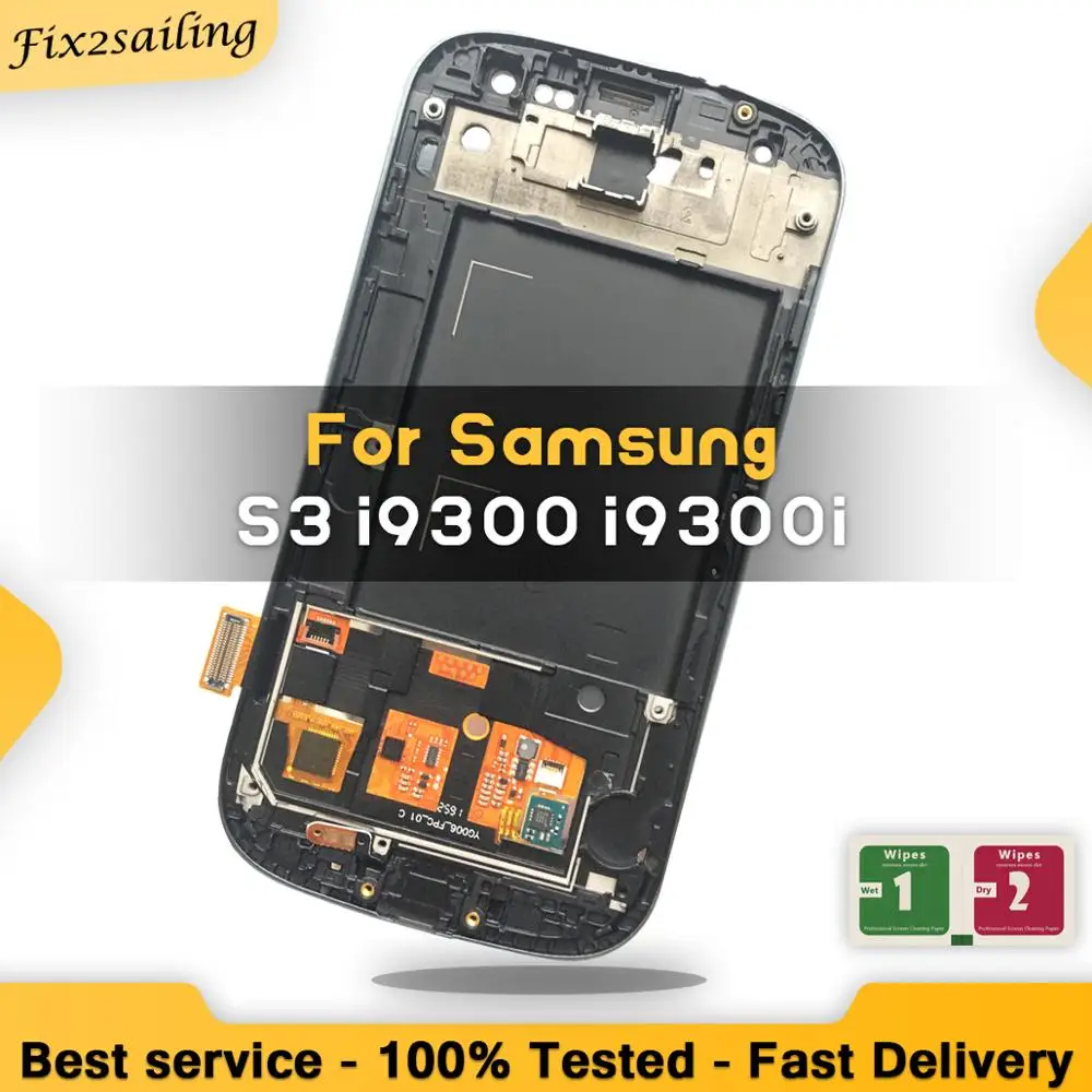 ЖК дисплей для Samsung Galaxy S3 I9300 i9300i i9301 i9308i i9301i протестированный сенсорный экран