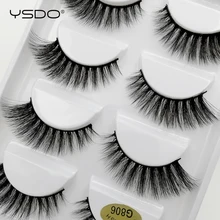 Новинка; 5 пар норковые ресницы 3D норковые ресницы для волос натуральный длинные мягкие Накладные ресницы похожая на настоящую драматического Поддельные ресниц Набор для макияжа бровей, G806