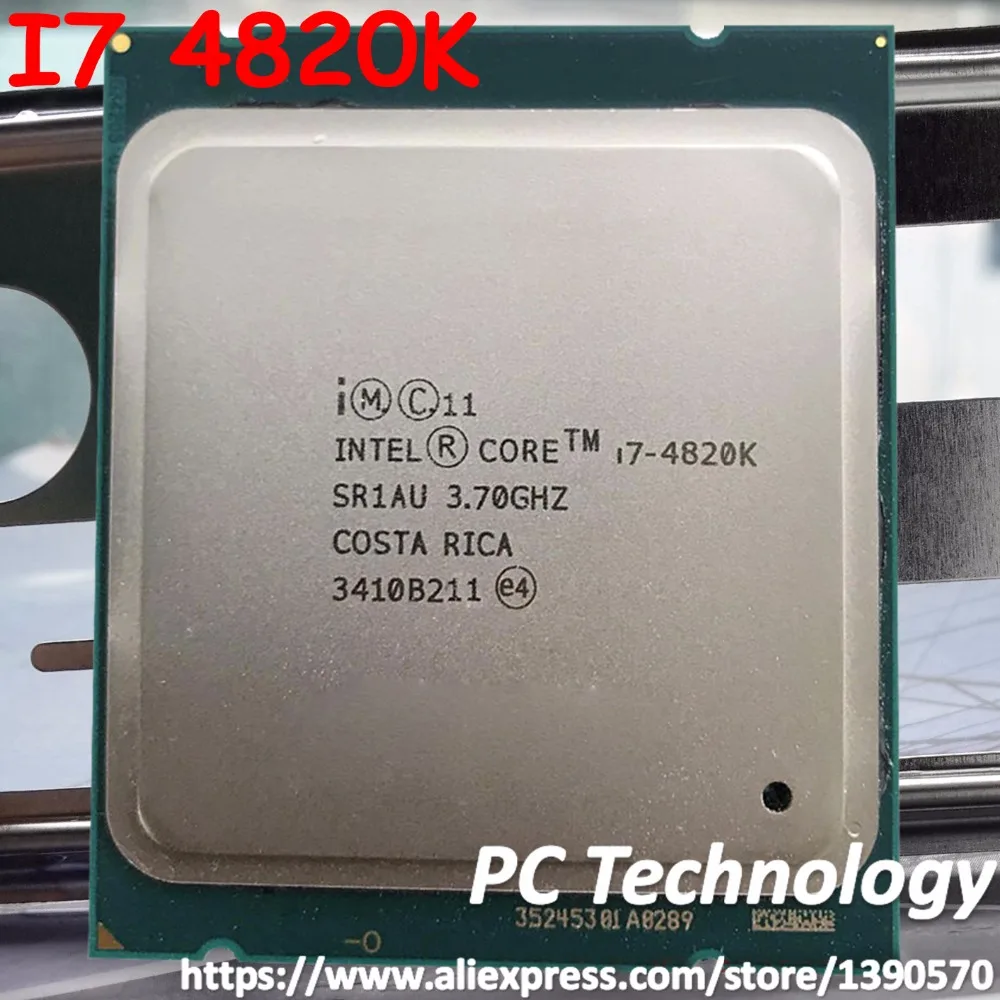 Процессор Intel core i7-4820k(3,7 ГГц/10 МБ/4 ядра/130 Вт/22 нм) LGA2011 настольный процессор i7 4820K