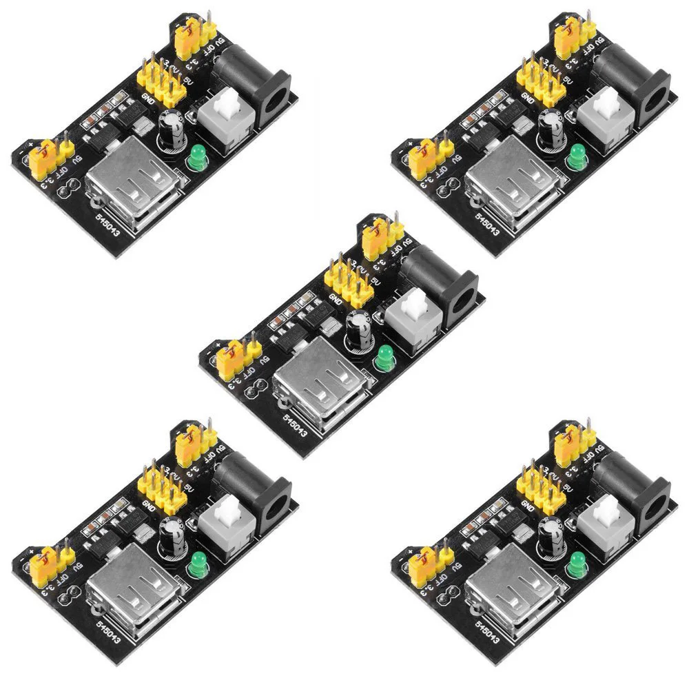 Лидер продаж 5 шт./лот макетная плата MB102 модуль питания 3 В для Arduino UNO Kit 2560