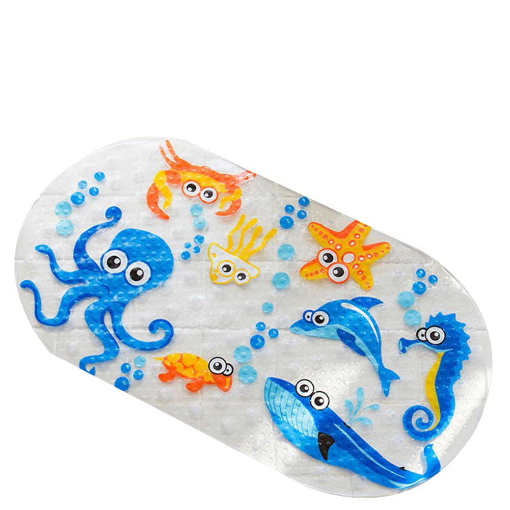 

Non-Slip Bath Mat Shower Carpet with Sucker for Kids Bathroom Toilet Carpet Mat Decor