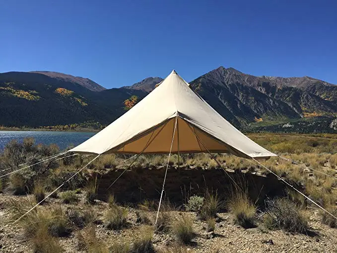 

GRNTAMN Bell Tent Flying Sunshelter Outer Tent Waterproof for Teepee Tipi Tent