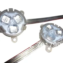 20 штук DC12 UCS1903 пиксельный модульный с прозрачным coverand; 3 шт. 5050 led внутри; 0,72 Вт; 30 мм в диаметре