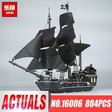 804 шт. Лепин 16006 Пираты Карибского моря Black Pearl строительный Блоки 4184 прекрасный образования boytoy для детей игры