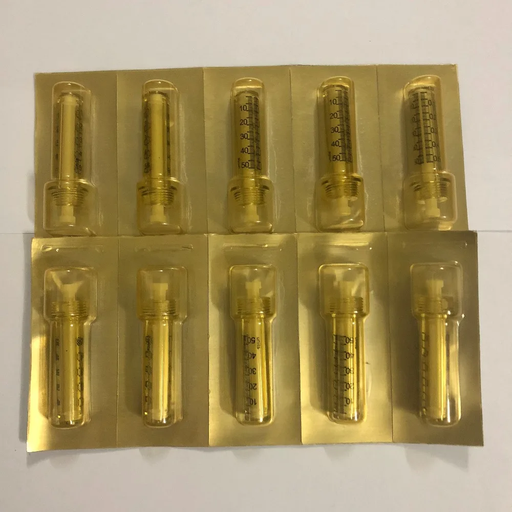 0.5ml 10pcs Syringe Ampoule head for hyaluron gun hyaluron pen High Pressure wrinkle removal water syringe