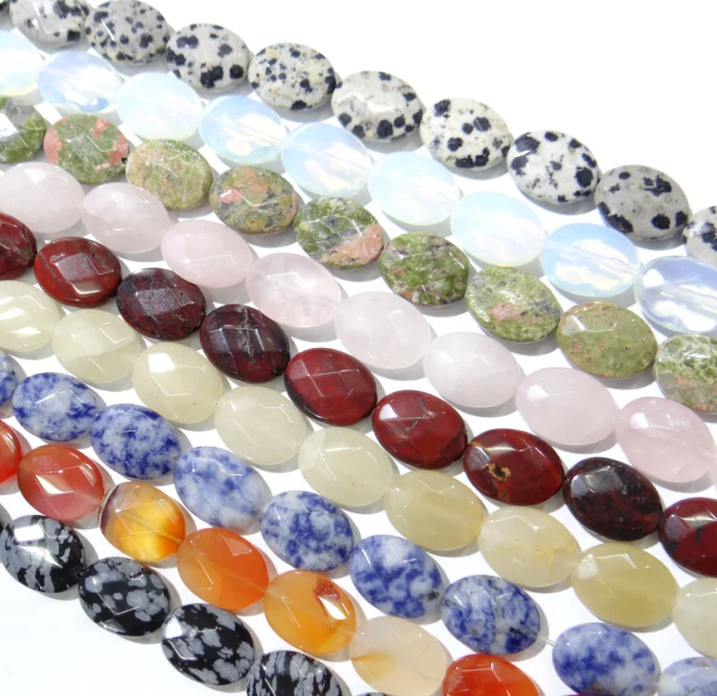 

12*16mm Natural tiger eye crystal opal Stone Faceted Oval Shape Loose Beads for DIY Jewelry Making Bracelet 13pcs Strand
