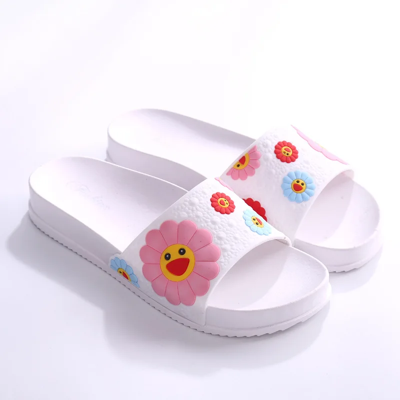 

Summer Shoes Shower Room Bathroom Indoor Home Slides Flip Flops 2019 Casual printing EVA Indoor Women Outdoor Flat Beach Slides