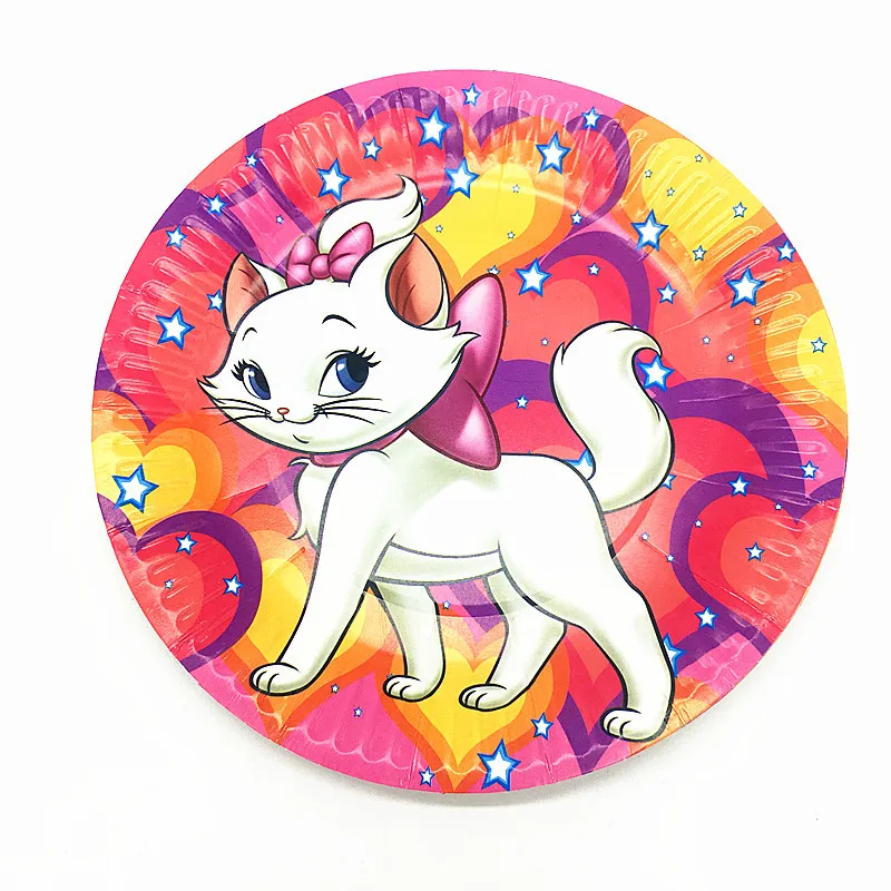 Disney Marie Cat/Детский комплект с украшением на день рождения принадлежности для
