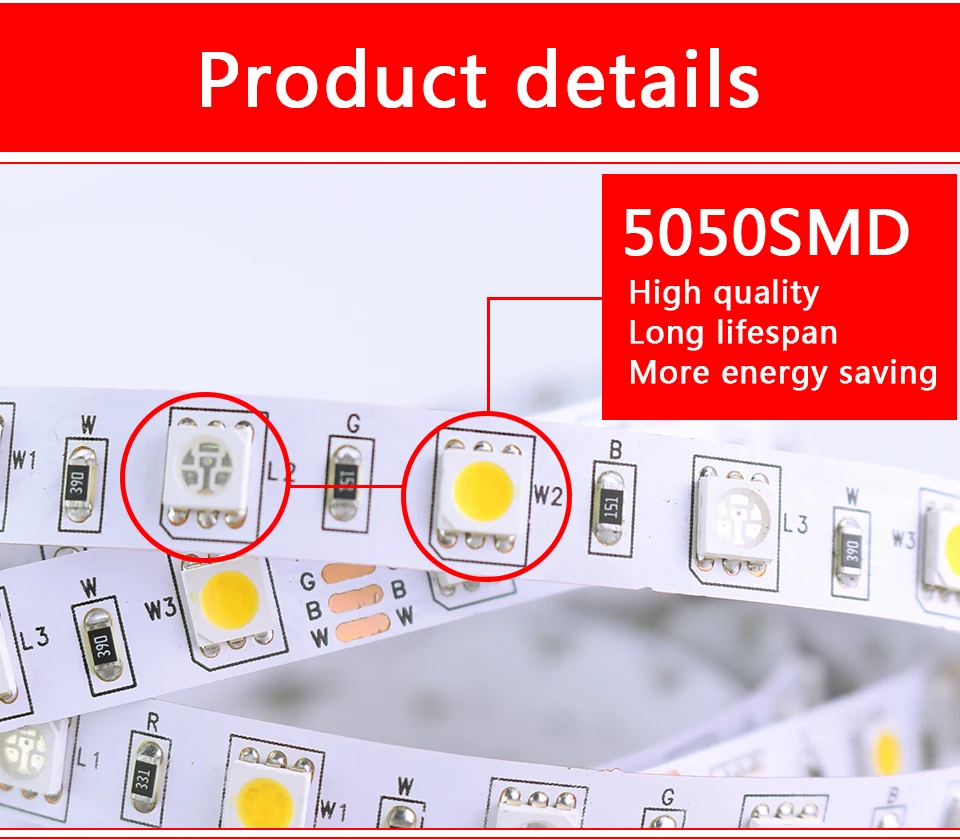 RGBW 5050 LED Strip lamp (6)