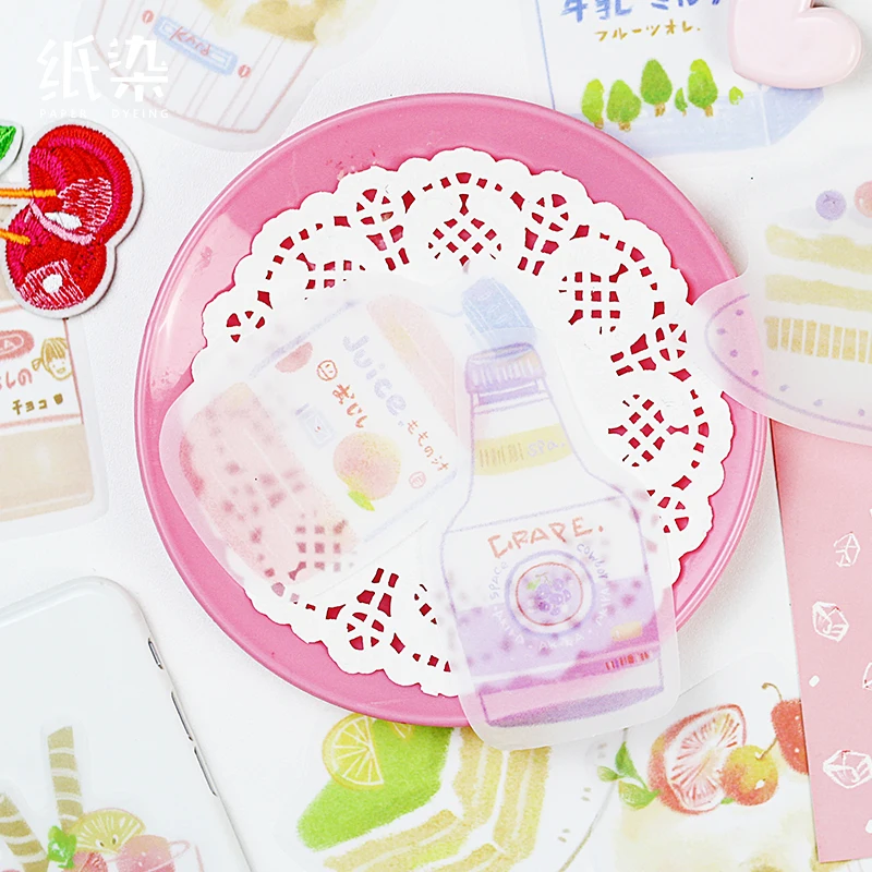 

20 set/lot Memo Pads Sticky Notes Zephyr snack series Paper diary Scrapbooking Stickers Office School stationery Notepad