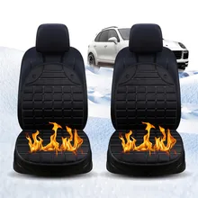 С подогревом Автомобильная сидение кресло подушка 12 V обогрев грелка Pad Горячая крышка 2 шт. Универсальный